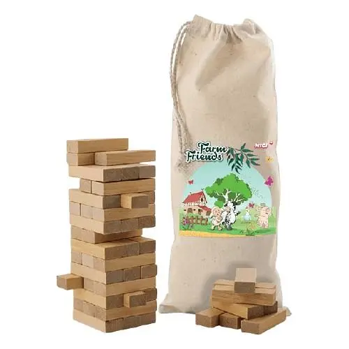 Farm Friends - Jogo de Blocos de Madeira - NICI