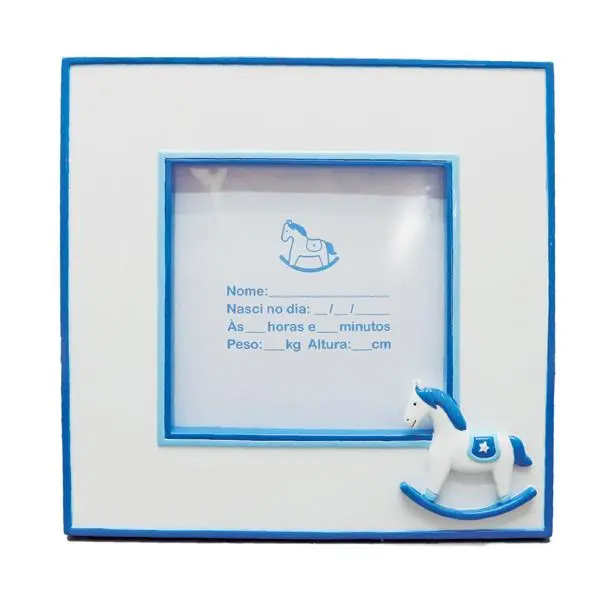 Moldura Azul Little Drops of Water Cavalinho