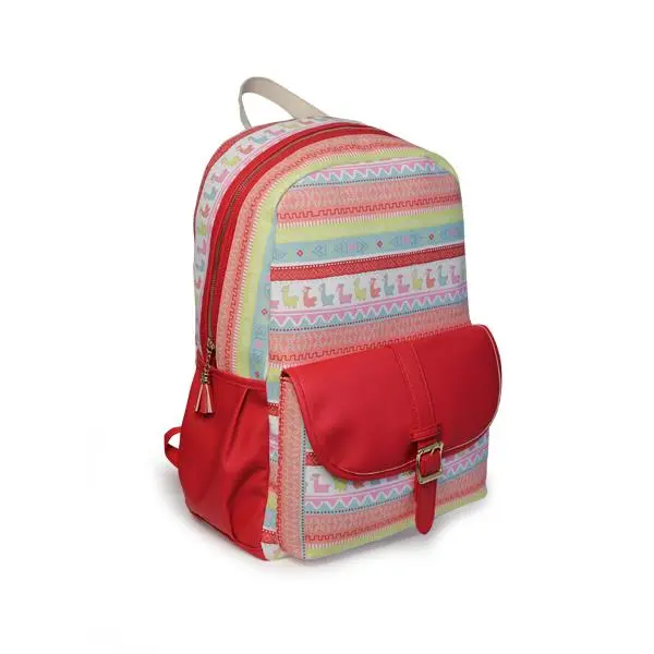 Mochila Pequena Nici Lama Étnico