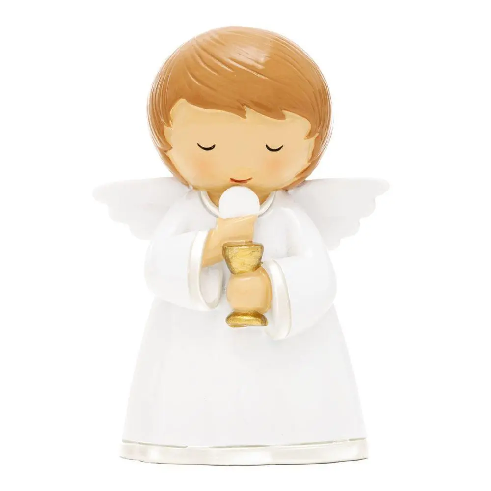 Anjo da Guarda Pérola Comunhão c/ Cálice Médio 12cm - Little Drops of Water