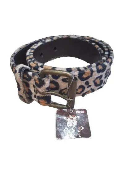 Cinto Motivo Leopardo Castanho - Nici