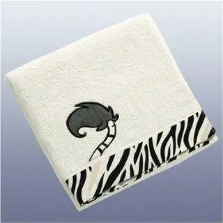 Toalha Nici de Banho Branca Zebra