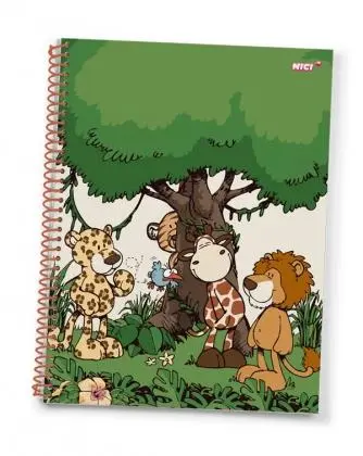 Caderno A4 Quadriculado - Wild Friends - NICI