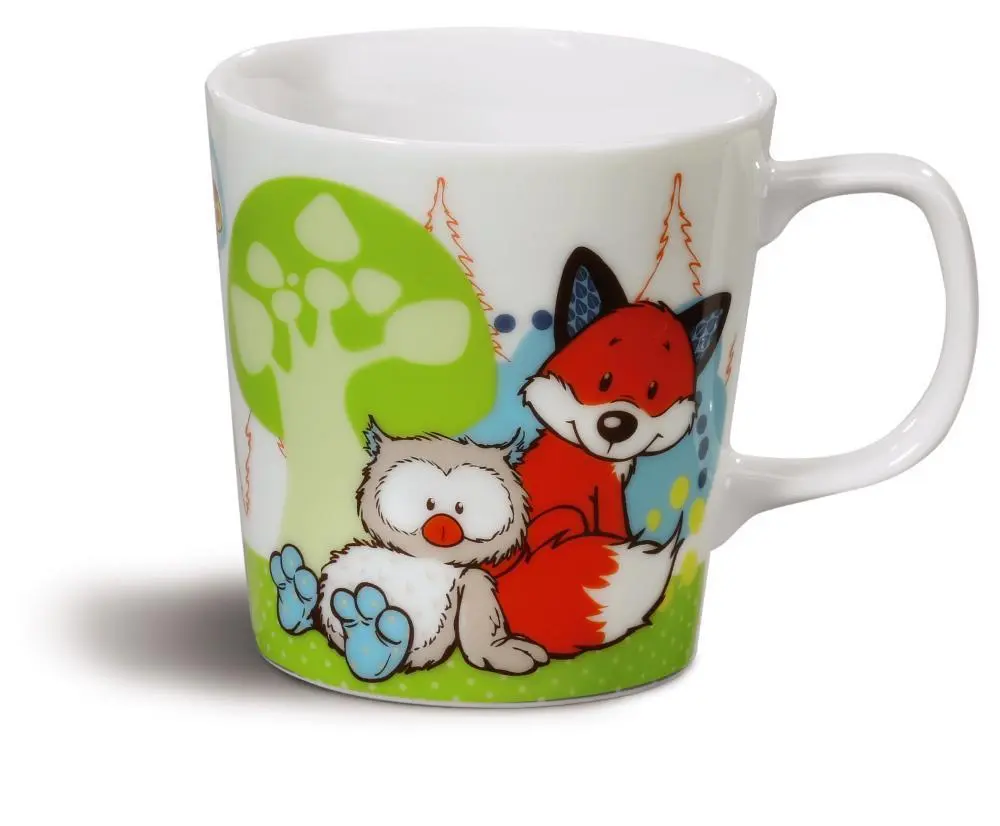 Caneca Pequena 8x8.5cm Coruja e Raposa - Forest Friends- Nici