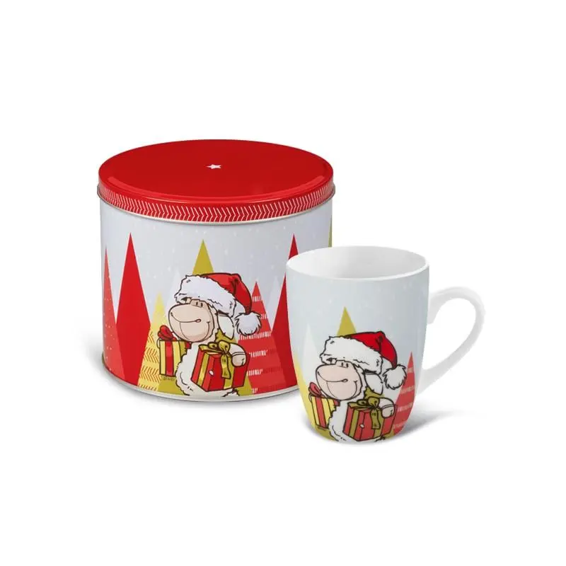 Caneca Jolly Natal Árvores com Lata Feliz Natal - Nici
