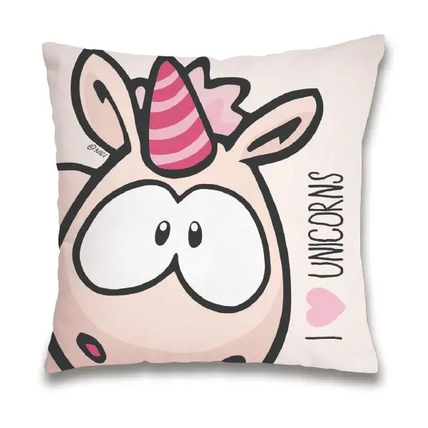 Almofada Unicórnio Nici "I Love Unicorns"