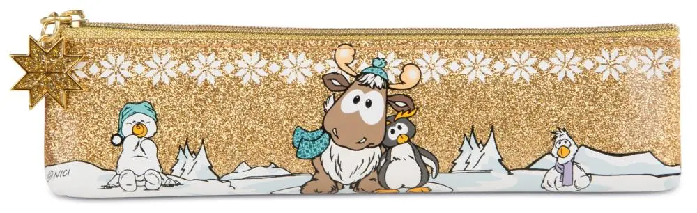Estojo Nici Plano Pinguim Frizzy