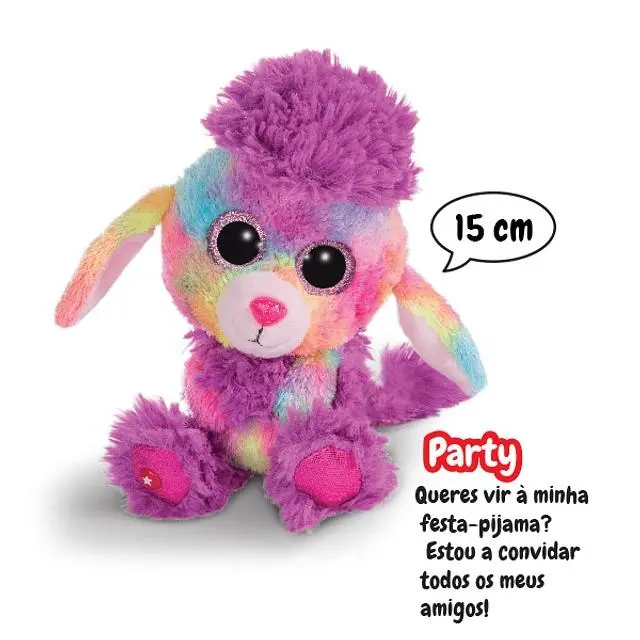 Peluche Poodle Party 15cm - Glubschis