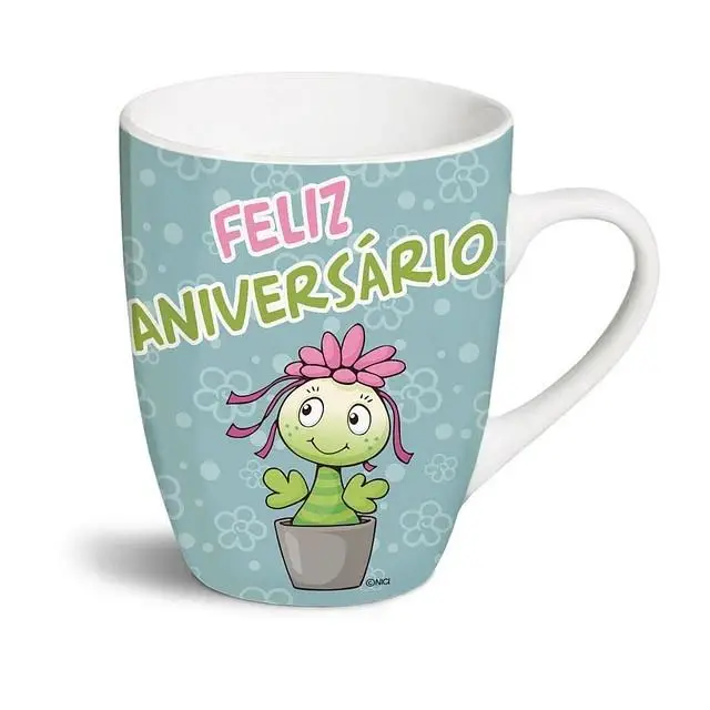 Caneca "Feliz Aniversário"- Fancy Mugs - NICI