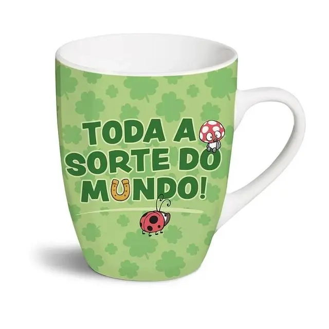 Caneca "Toda Sorte do Mundo"- Fancy Mugs - NICI