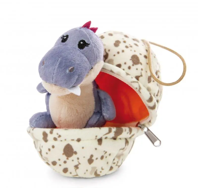 Peluche Dinossauro Bebé no Ovo 13cm Menina - Nici Dinos