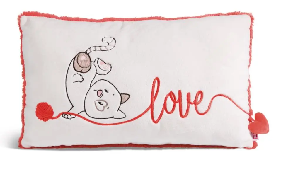 Almofada Rectangular Gata Fluffy 43x25cm - Nici - Love