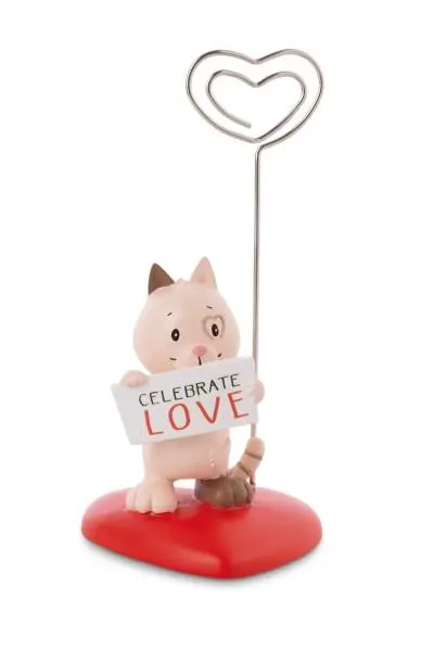 Porta-Fotos em Resina "Celebrate Love" Gata Fluffy - Nici - Love