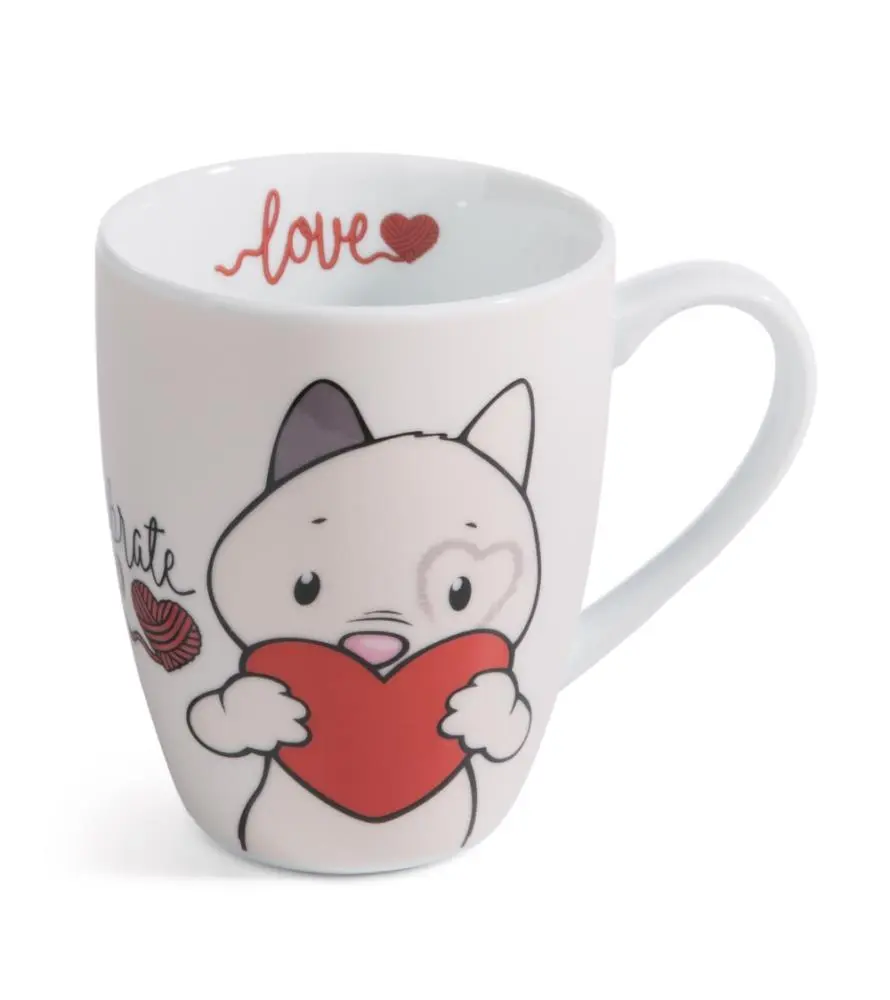 Caneca em Porcelana "Celebrate Love" Gata Fluffy 310ml - Nici - Love