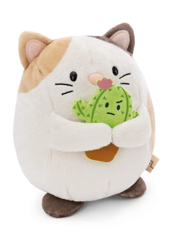 Gato Angy c/ Cacto em Caixa (16 cm) - Nici - Mymochi Hello
