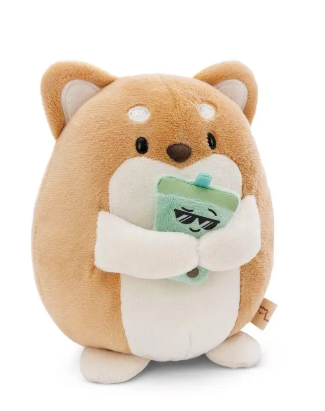 Cão Hiro c/ Chá de Bolhas em Caixa (16 cm) - Nici - Mymochi Hello