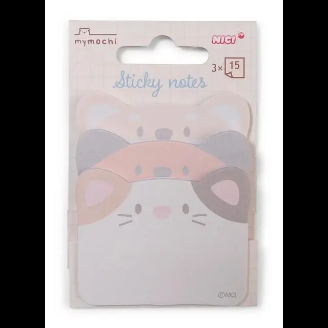 NICI - Mymochi - Set Post It, 3 Motivos c/ 15 Folhas