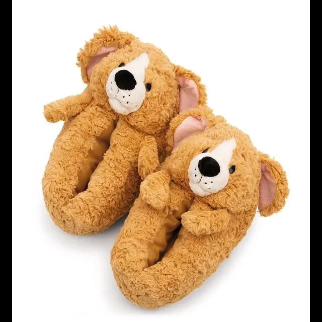NICI - Homies - Pantufas Cão Castanho Tam. M (36-39)
