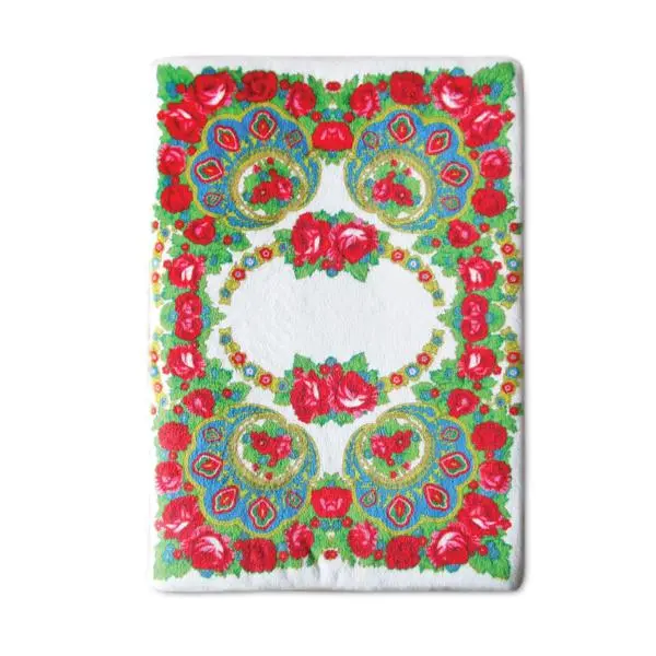 Bloco com capa em peluche "Rosas" - NICIdoos Portugal Edition