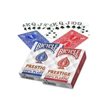 Baralho de Cartas Poker 100% Plastico - Prestige