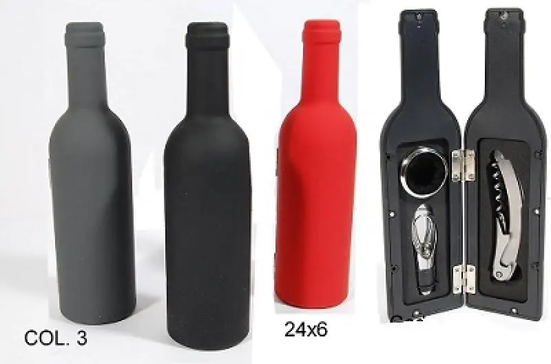 Conjunto de Vinhos em Forma de Garrafa