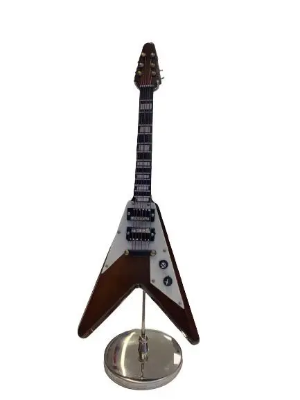 Miniatura Guitarra Electrica 17cm Castanha