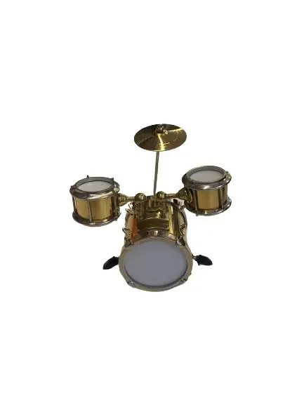 Miniatura Bateria Dourada 8*6cm