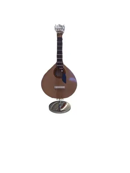 Miniatura Guitarra Portuguesa Castanho Escuro 14cm