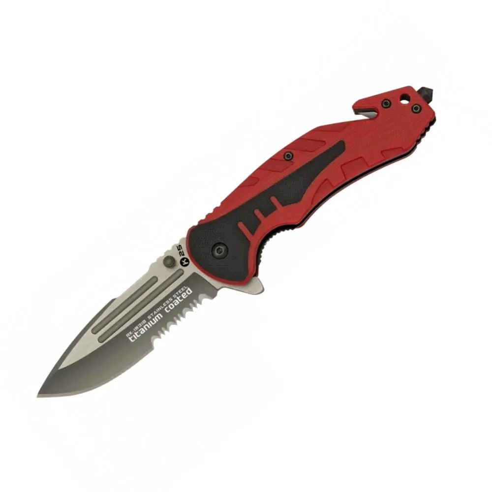 Navalha K25 8.7cm Vermelha c/ Preto