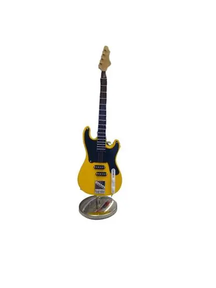 Miniatura Baixo Elétrico Amarelo 20cm