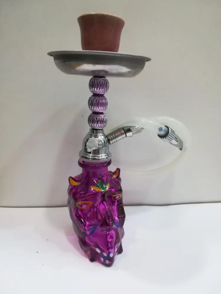 Cachimbo de Água Caveira Roxo 1 Mangueira