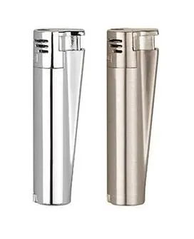 Isqueiro Clipper Prateado Jet Flame