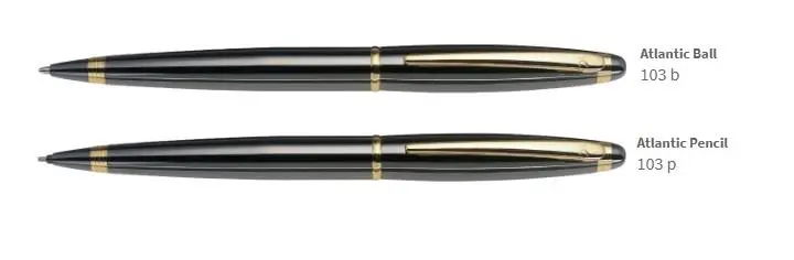Esferográfica e Lapiseira Atlantic Cinza e Douradas - X-Pen