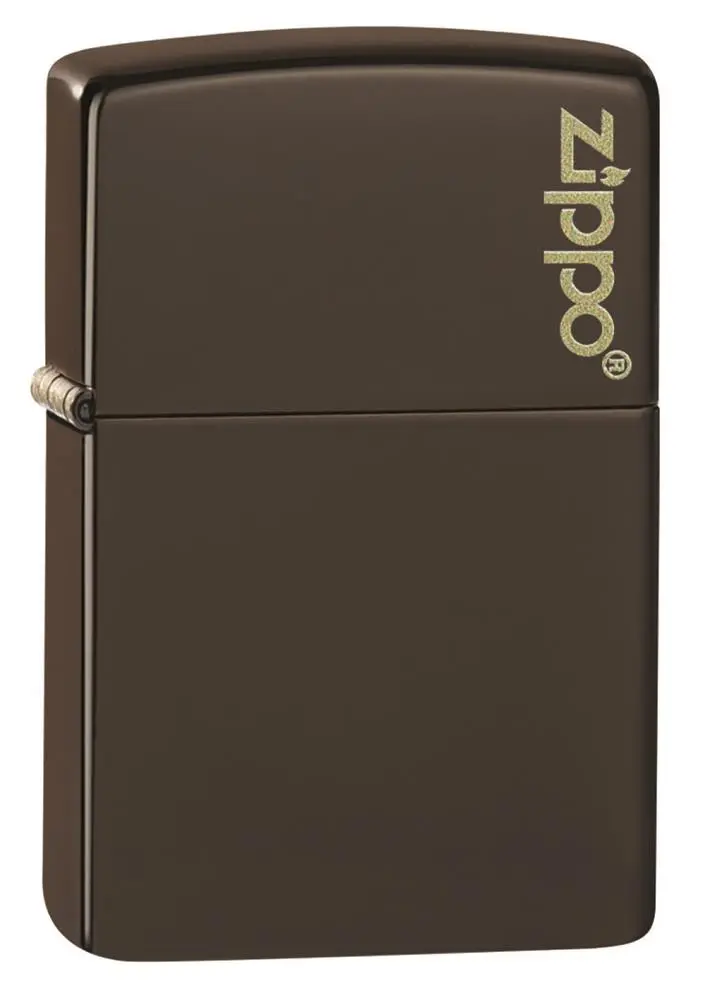 Isqueiro Brown Matte Logo - Zippo