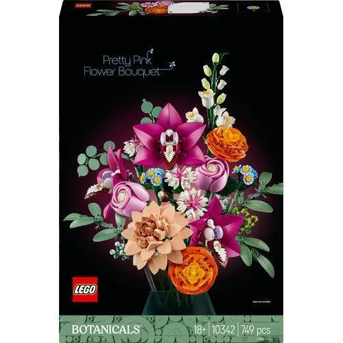 Buquê de Flores Cor-de-Rosa Elegante (749 pcs) - Icons - Creator - Lego