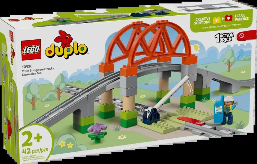 Lego - Duplo - Set de Expansão de Ponte e Carris para Comboio (42 pcs)