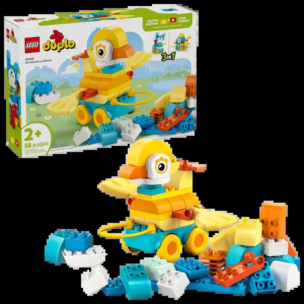 Lego - Duplo - Animais Sobre Rodas 3 em 1 (58 pcs)