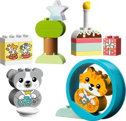 O Meu Primeiro Cãozinho & Gatinho c/ Sons (22 pcs) - Duplo - Lego
