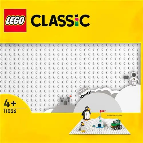Placa de Construção Branca - Classic - Lego