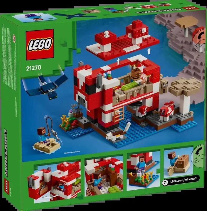 A Casa Mooshroom (500 pcs) - Minecraft - Lego