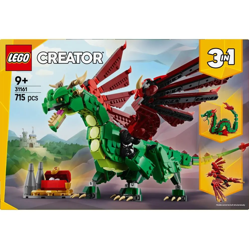 Dragão Medieval 3 em 1 (715 pcs) - Creator - Lego