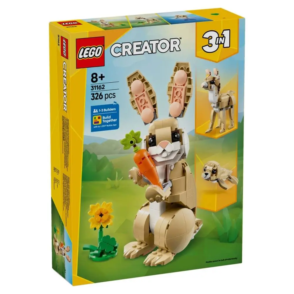 Coelhinho Adorável 3 em 1 (407 pcs) - Creator - Lego