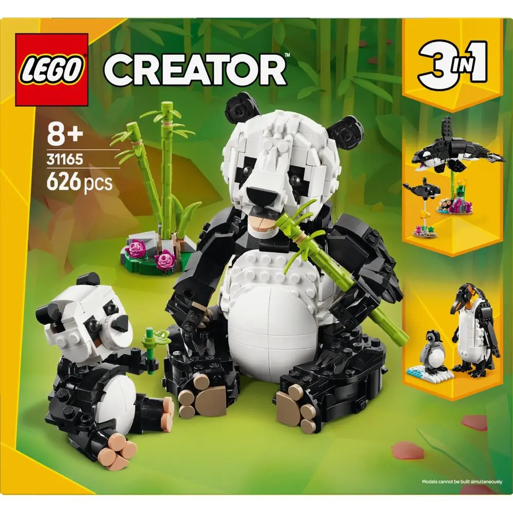 Animais Selvagens: Família de Pandas 3 em 1 (626 pcs) - Creator - Lego