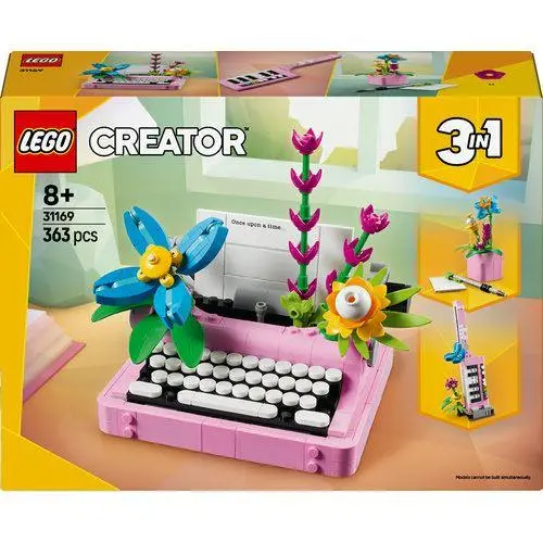 Máquina de Escrever com Flores 3 em 1 (363 pcs) - Creator - Lego