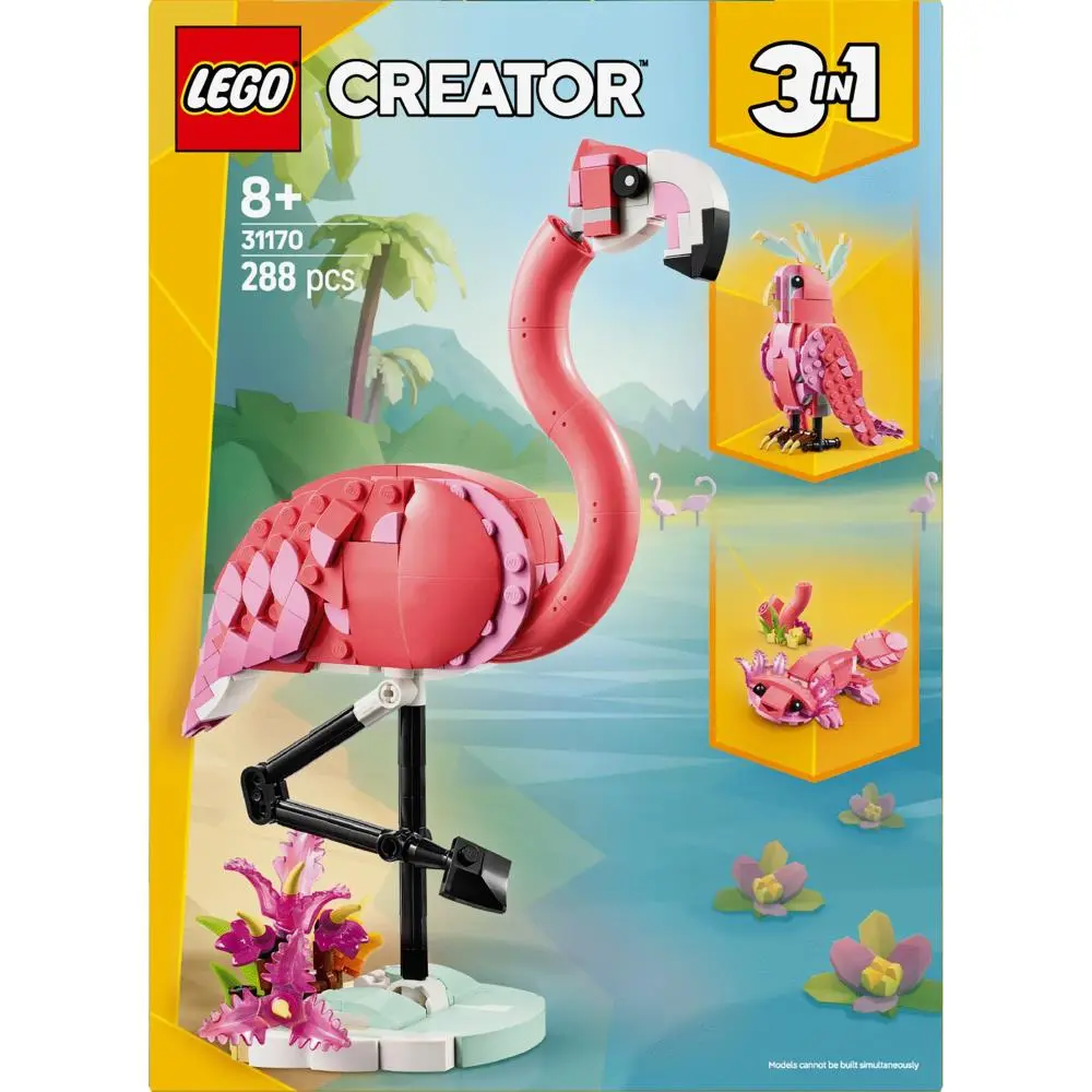 Lego - Creator - Animais Selvagens "Flamingo" (288 pcs)