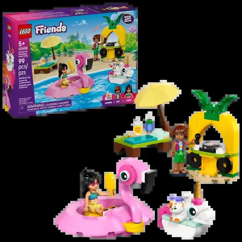 Lego - Friends - Festa na Piscina com Unicórnio e Flamingo (99 pcs)
