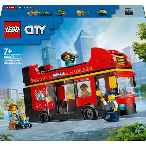 Autocarro Turístico Vermelho de 2 Pisos (384pcs) - City - Lego