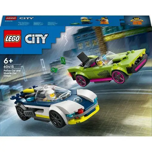 Perseguição de Carro da Polícia a Muscle Car (213 pcs) - City - Lego