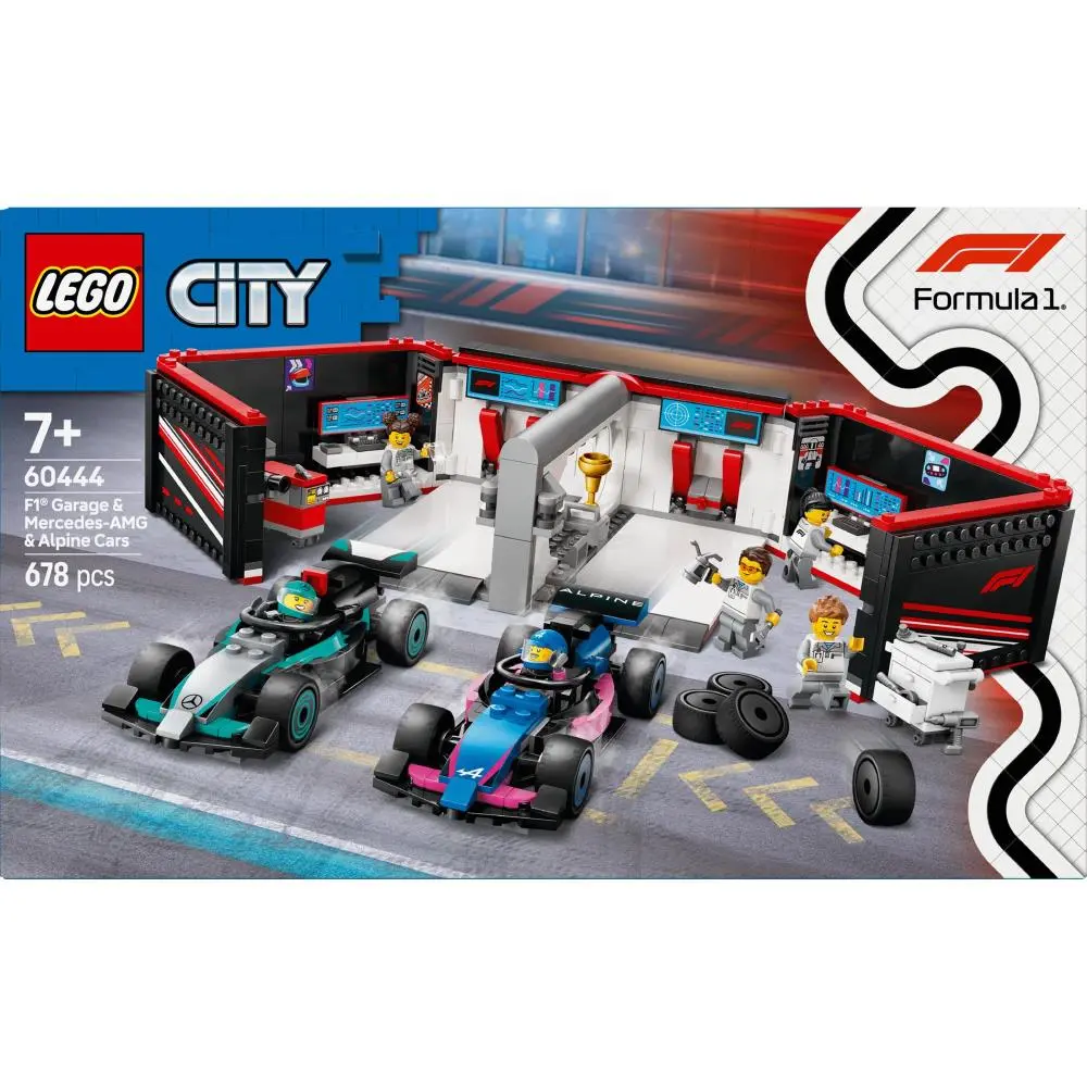 Garagem de F1® e Carros da Mercedes-AMG e Alpine (678 pcs)  - City - Lego