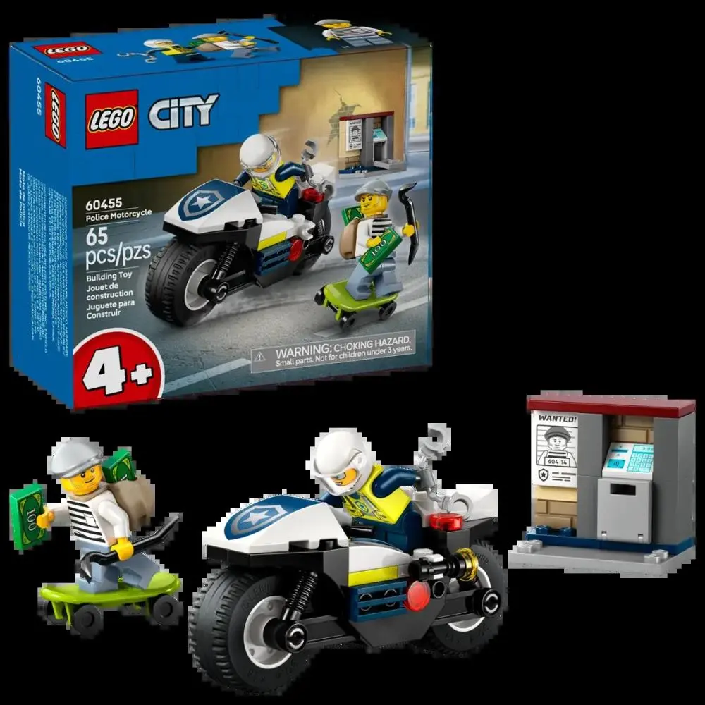 Lego - City - Perseguição com Mota da Polícia (65 pcs)